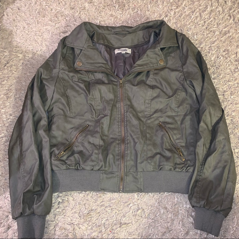 Faux leather jacket